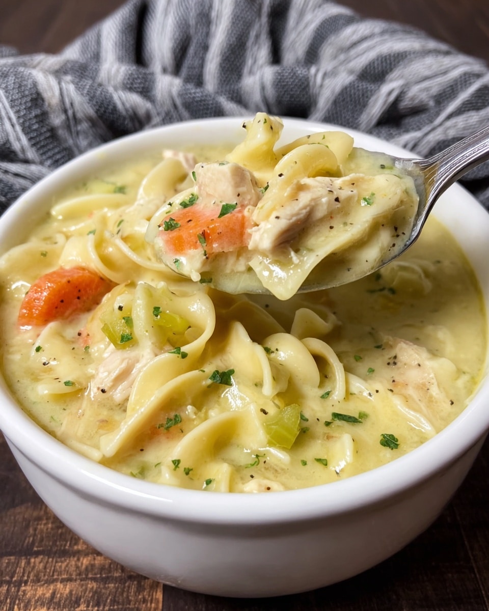 Creamy Chicken and Noodles Recipe - Recipe Image