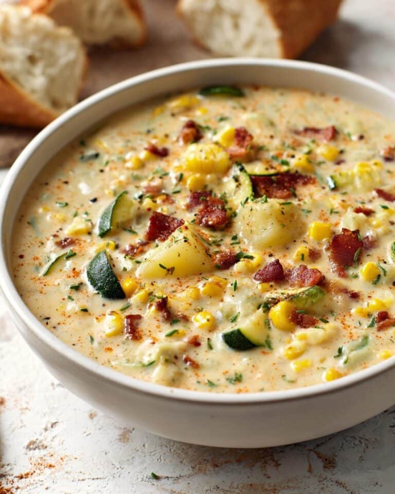 Summer Corn and Zucchini Chowder Recipe