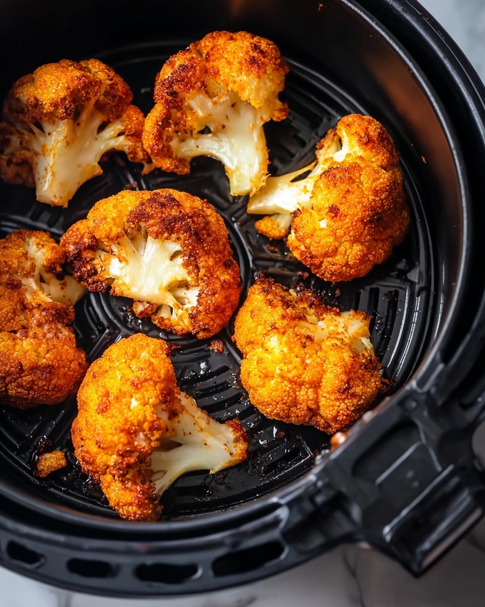 A white plate with black splatter spots holds golden-orange fried cauliflower pieces stacked on the right side. On the left side, there are fresh green celery sticks, bright orange carrot sticks, and green celery leaves arranged neatly. A small white bowl filled with thick white dipping sauce is placed on the upper left part of the plate. The plate rests on a white marbled surface. photo taken with an iphone --ar 4:5 --v 7