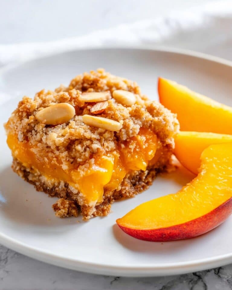 Fresh Peach Bars Recipe