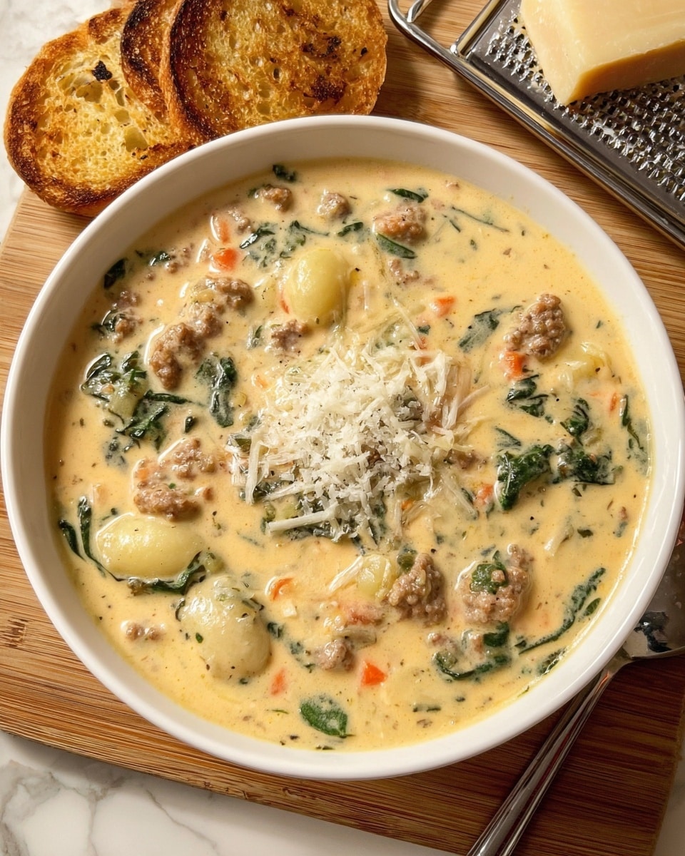 Creamy Italian Sausage and Gnocchi Soup Recipe - Recipe Image