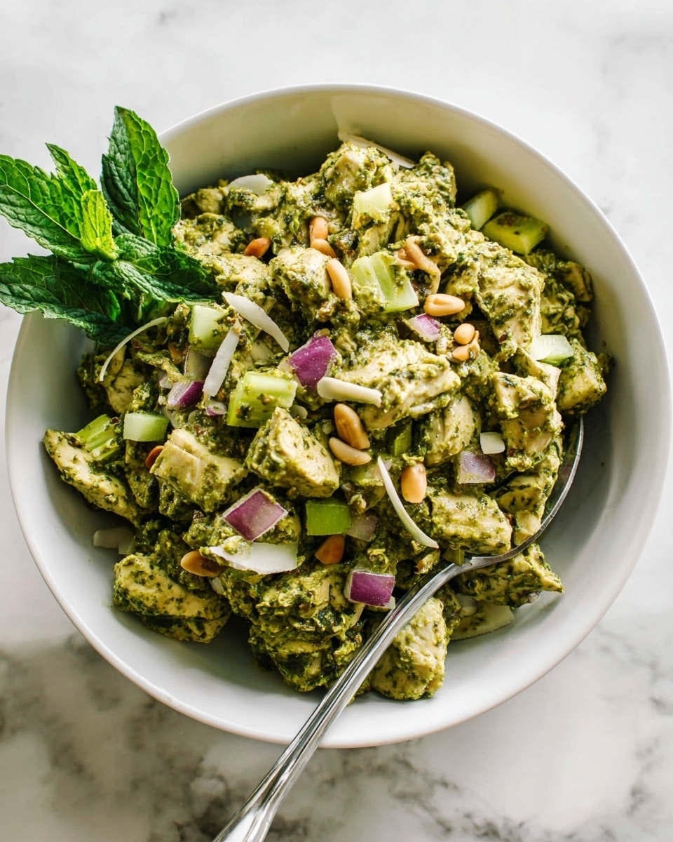 Pesto Chicken Salad Recipe - Recipe Image