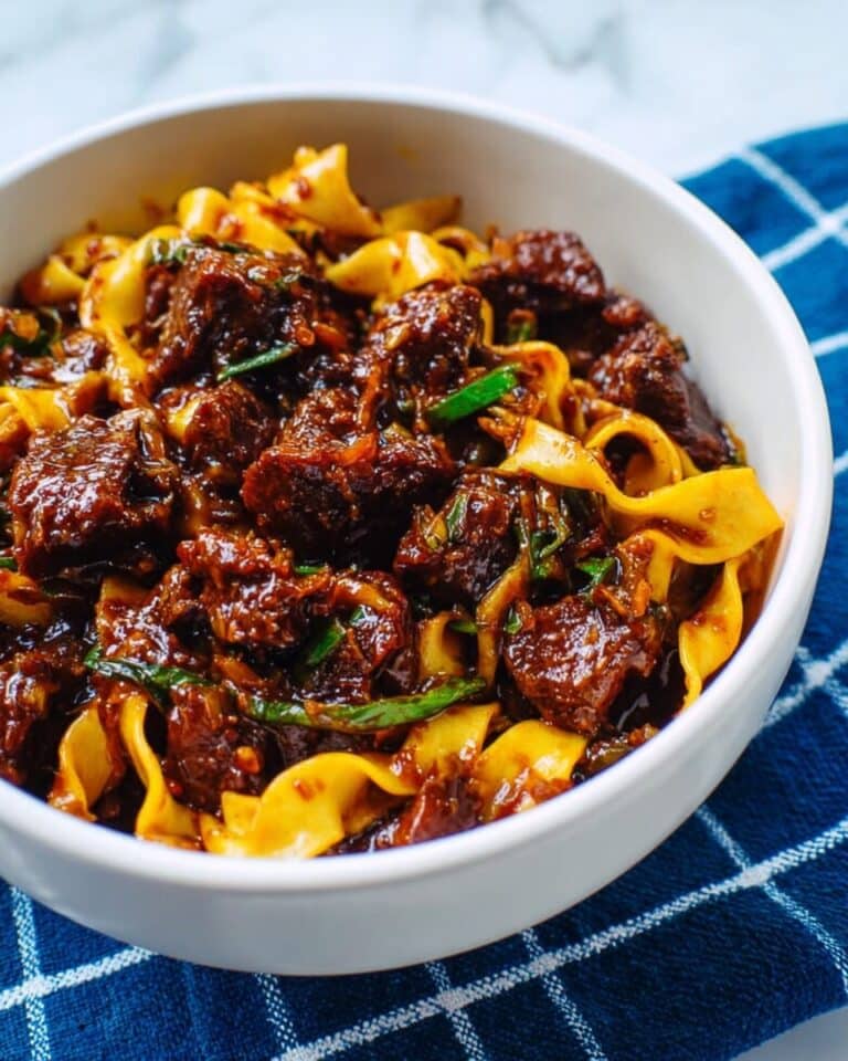 Slow Cooker Korean Beef Noodles Recipe