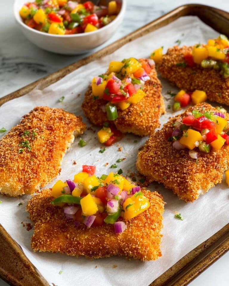 Coconut Crusted Fish with Mango Salsa Recipe