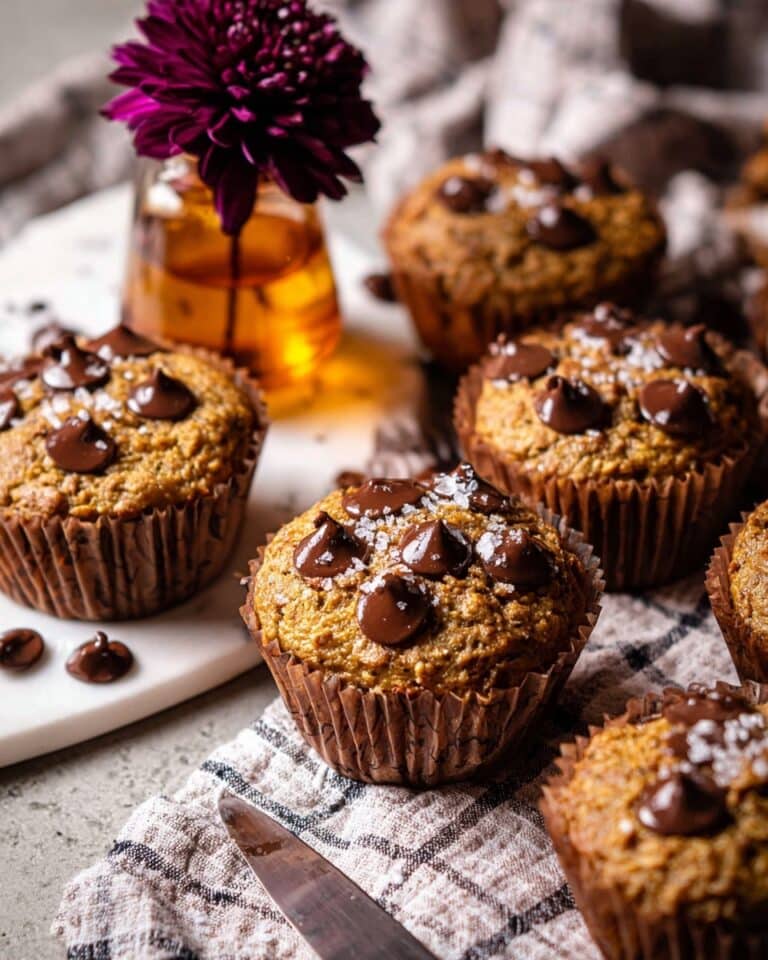 Blender Chocolate Chip Oatmeal Zucchini Muffins Recipe