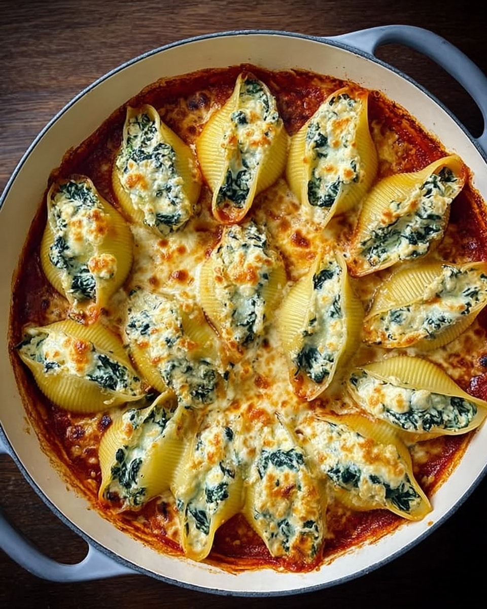 Spinach and Ricotta Stuffed Shells Recipe - Recipe Image