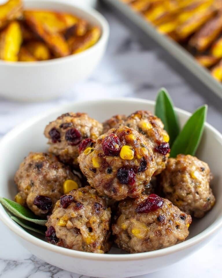 Chestnut and Cranberry Stuffing Balls Recipe