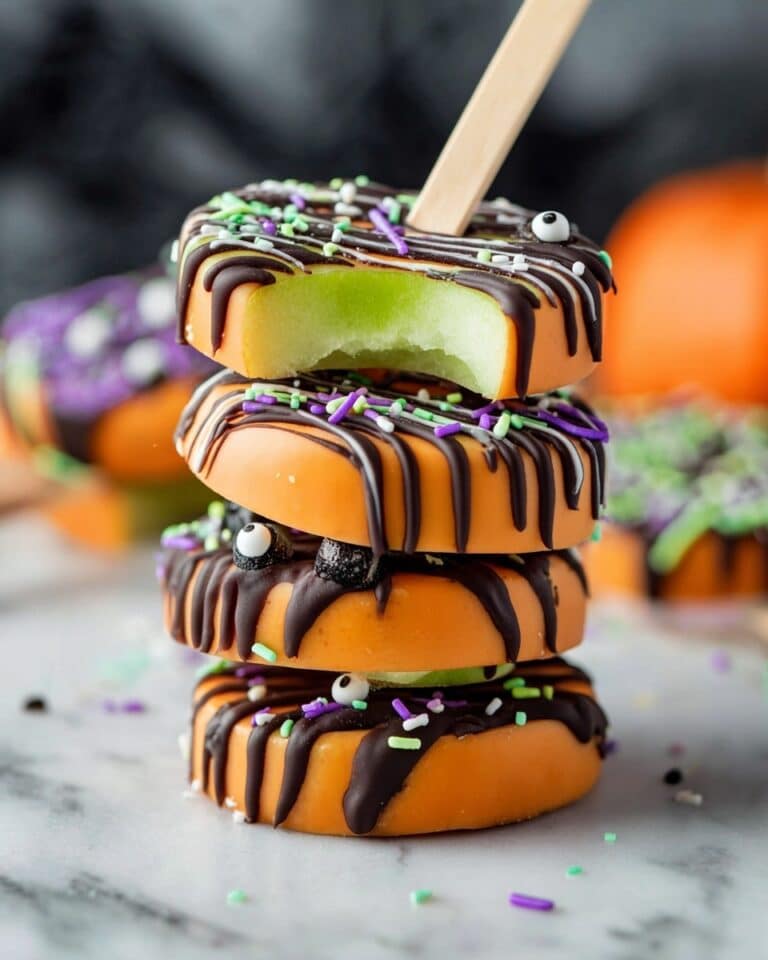 Halloween Chocolate Covered Apple Pops Recipe