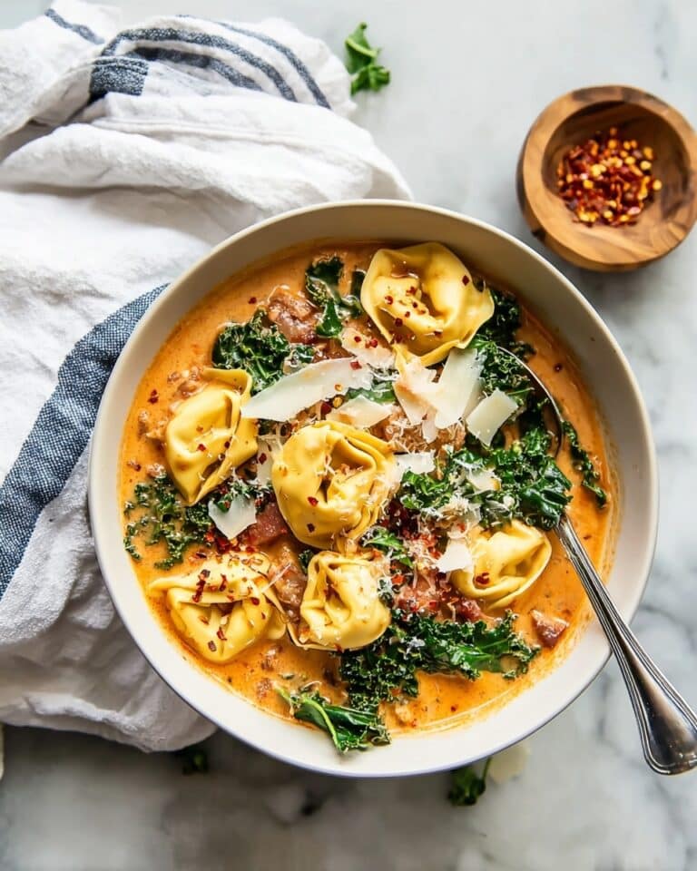 Tortellini Soup with Italian Sausage and Kale Recipe