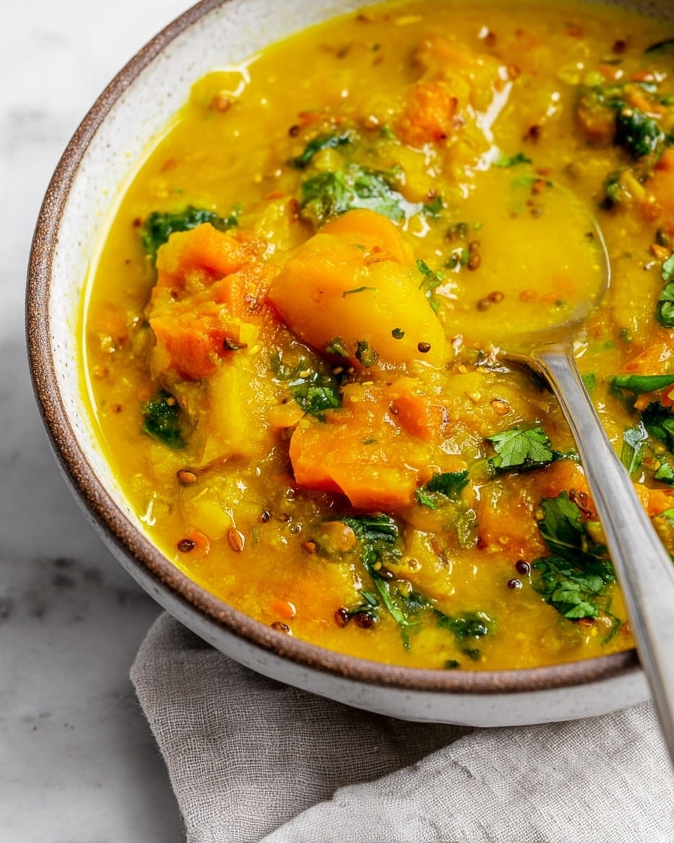 Butternut Squash and Lentil Soup with Coconut Milk and Spices Recipe - Recipe Image