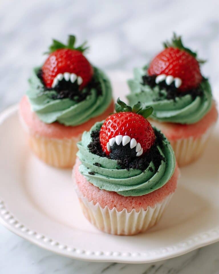 Monster Strawberry Cupcakes Recipe