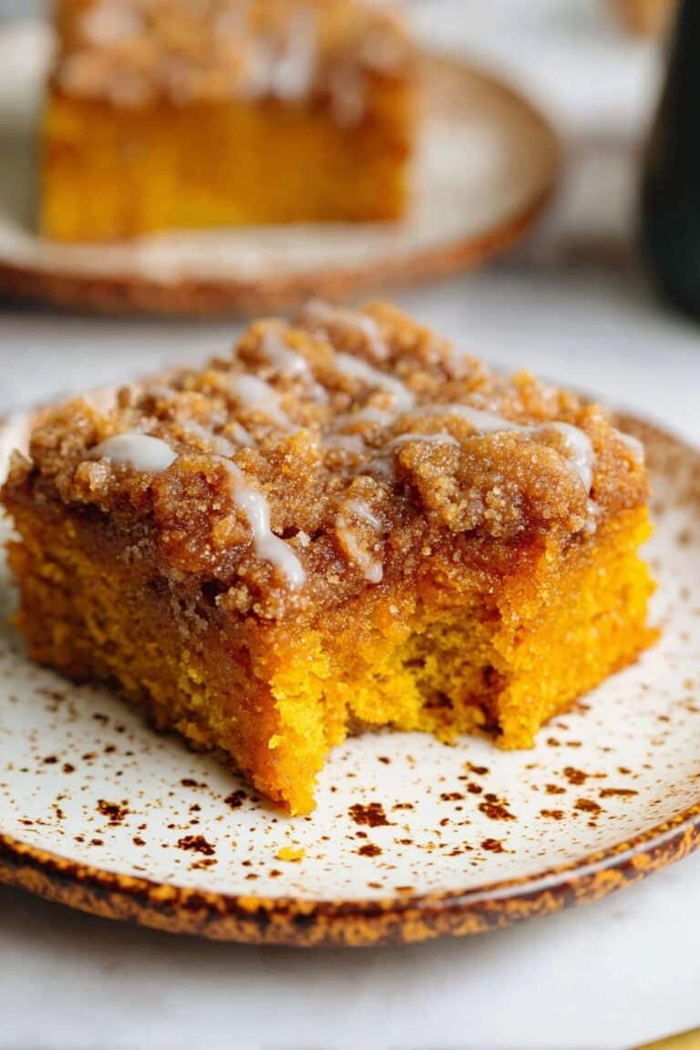 Pumpkin Coffee Cake with Streusel Topping Recipe