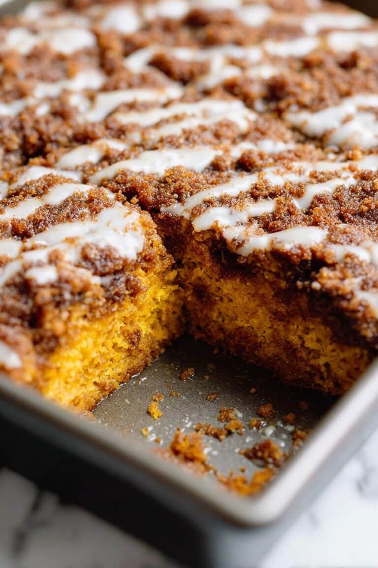 Pumpkin Coffee Cake with Streusel Topping Recipe