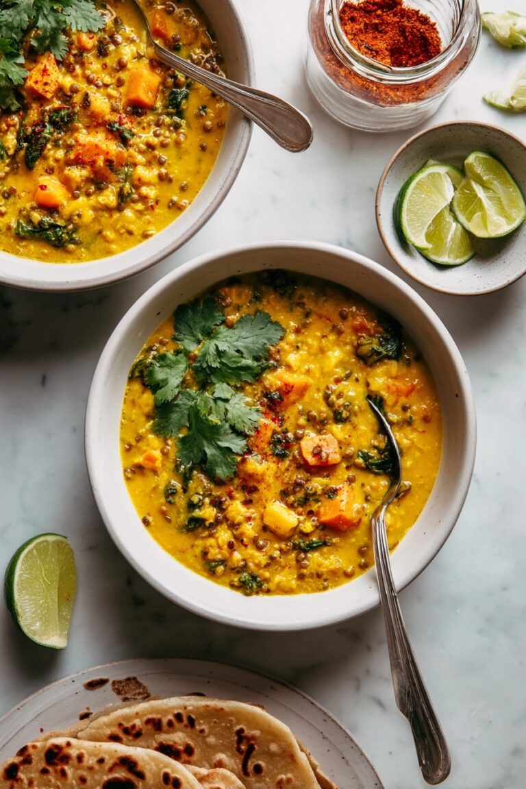 Ginger Sweet Potato and Coconut Milk Stew with Lentils and Kale Recipe