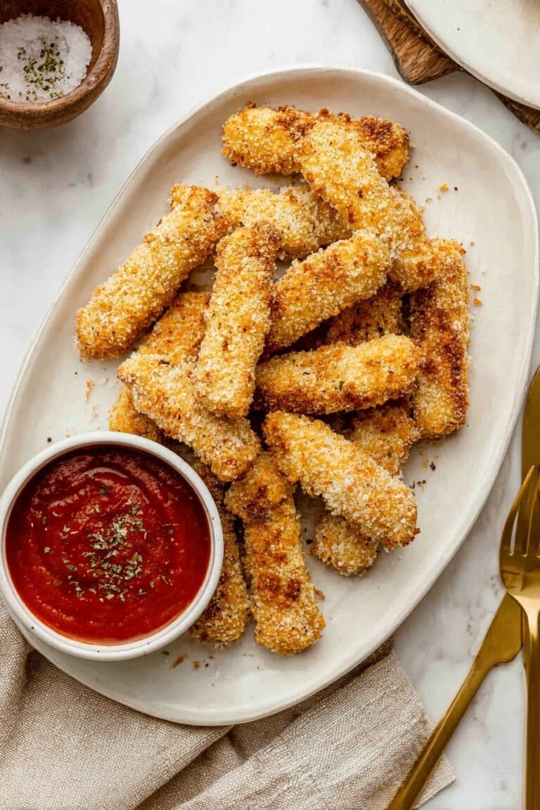 Baked Mozzarella Sticks Recipe