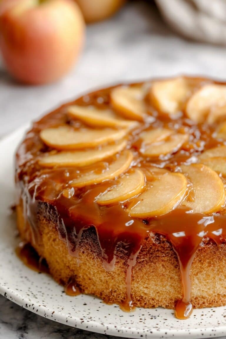 Vegan Apple Upside Down Cake Recipe