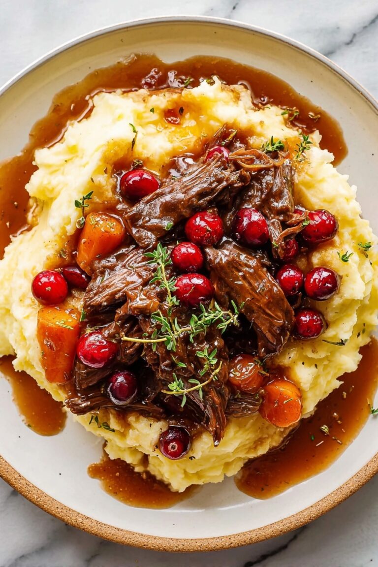 Cranberry Balsamic Roast Beef Recipe