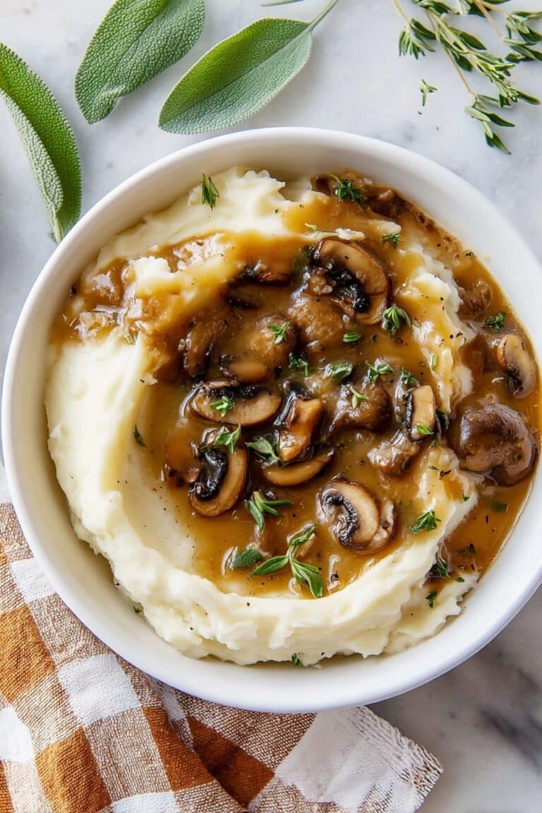 Creamy Mushroom Gravy Recipe