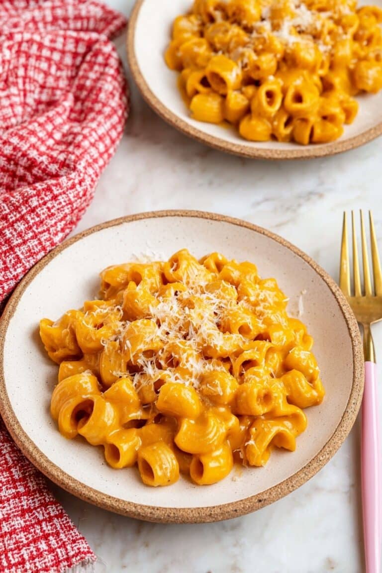 Roasted Pumpkin and Garlic Pasta with Parmesan Recipe