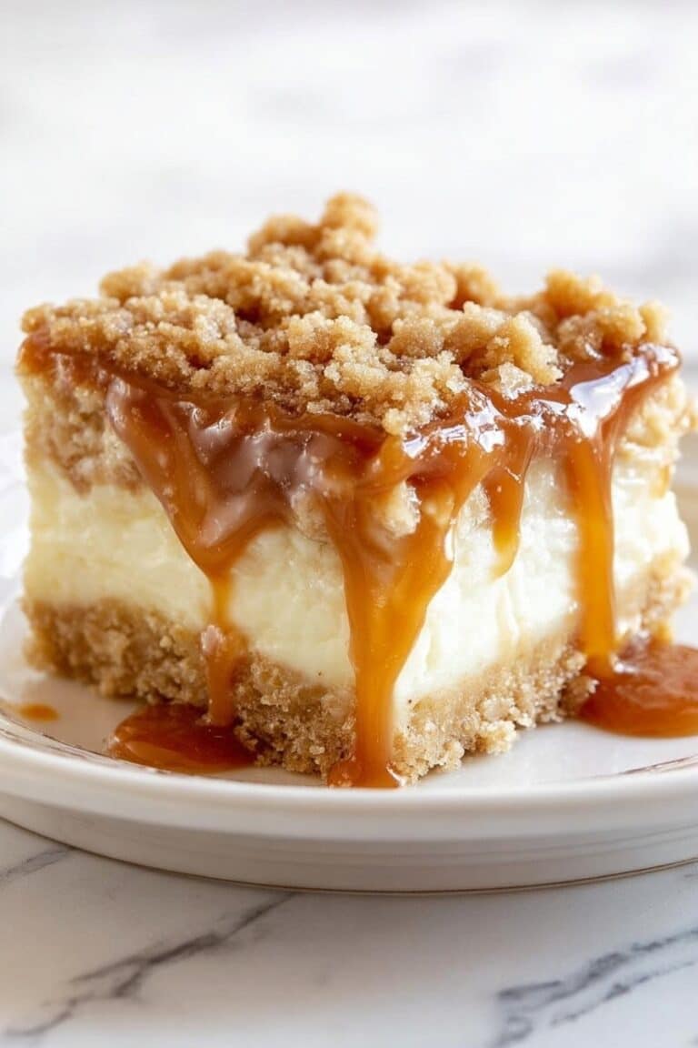 Caramel Apple Cheesecake Bars Recipe