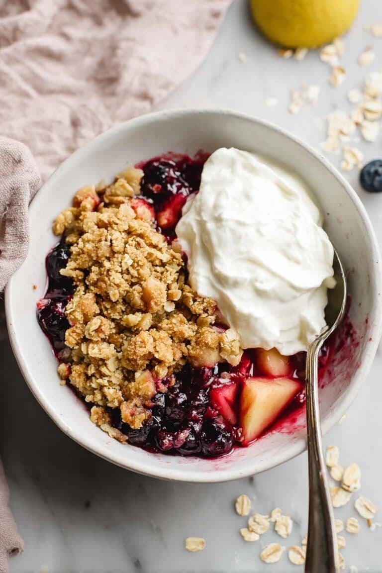 Apple and Blueberry Crumble Recipe