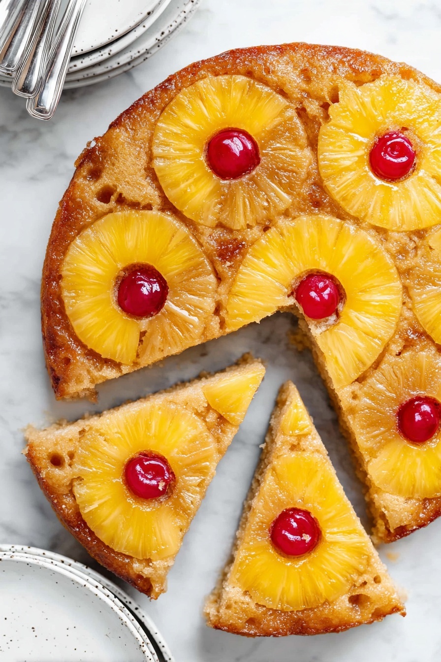 Vegan Pineapple Upside Down Cake Recipe - Serving Suggestion
