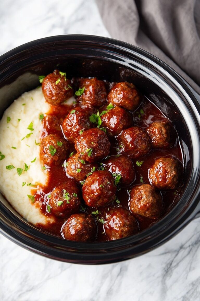 Bourbon Slow Cooker Meatballs Recipe