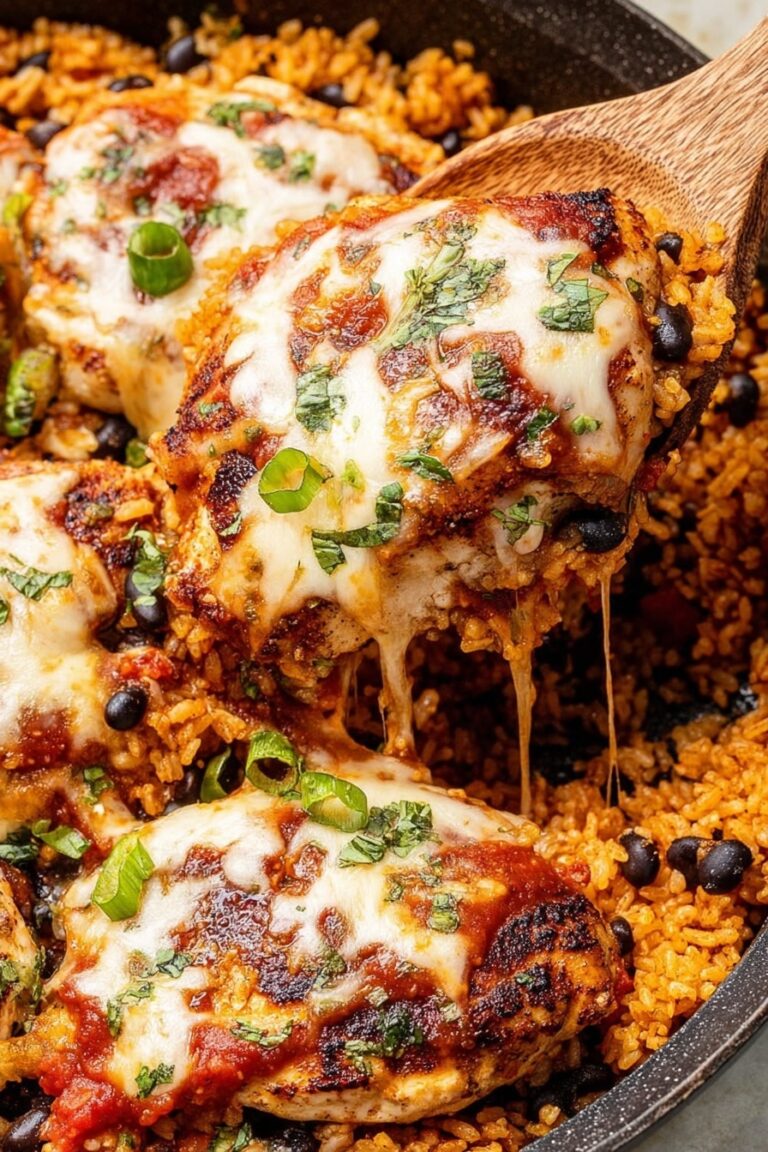 Salsa Chicken with Cauliflower Rice Skillet Recipe