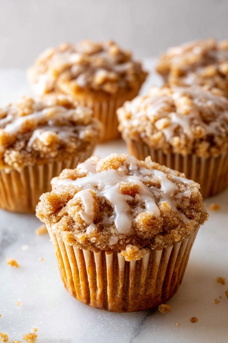 Pumpkin Crumb Muffins with Maple Icing Recipe