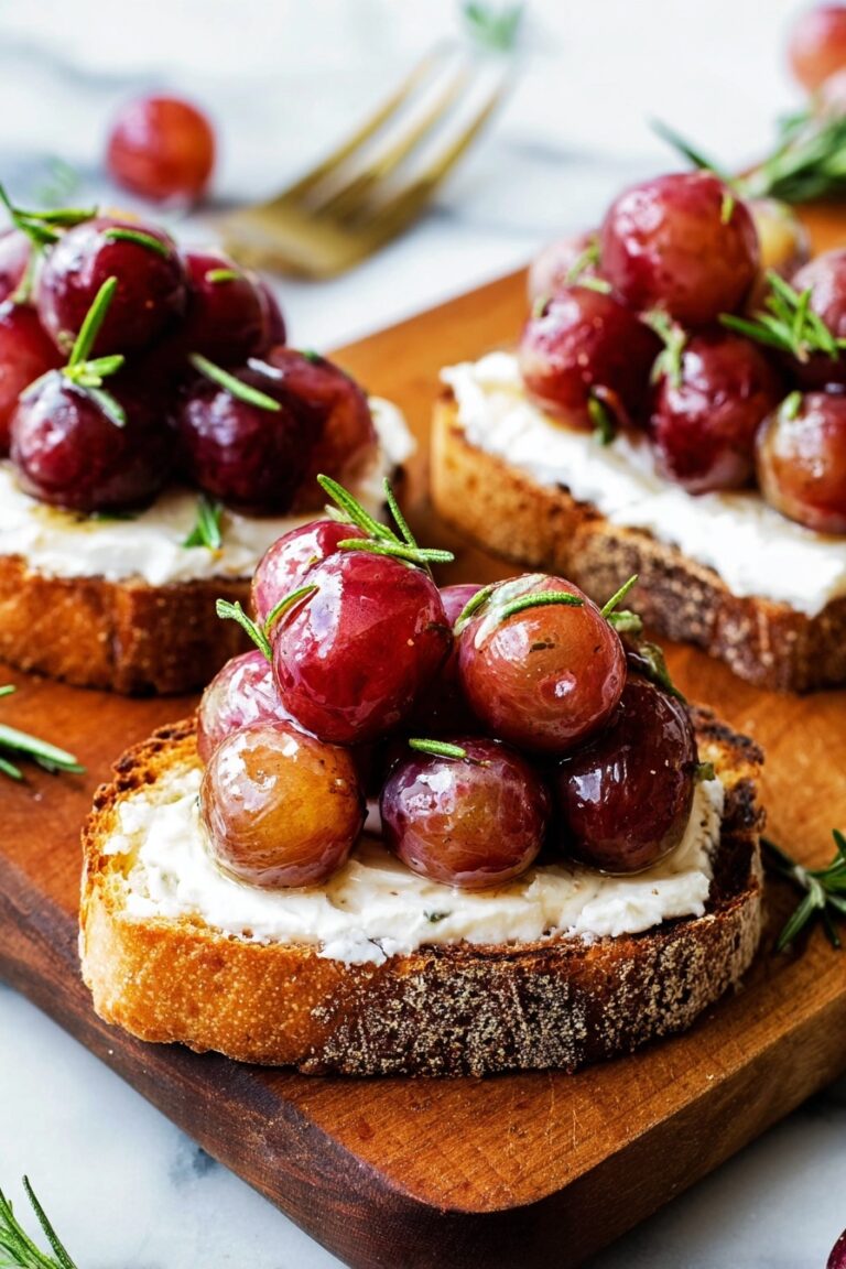 Balsamic Roasted Grapes with Whipped Feta Recipe