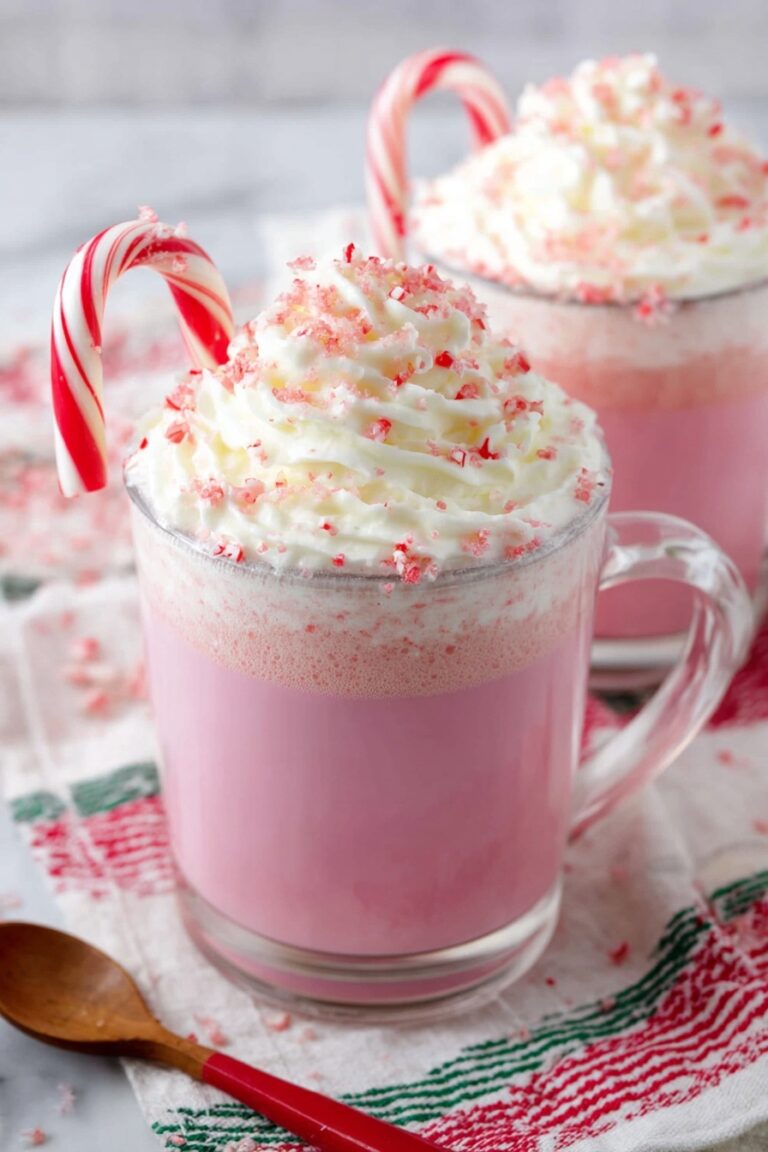 Slow Cooker Candy Cane White Hot Chocolate Recipe