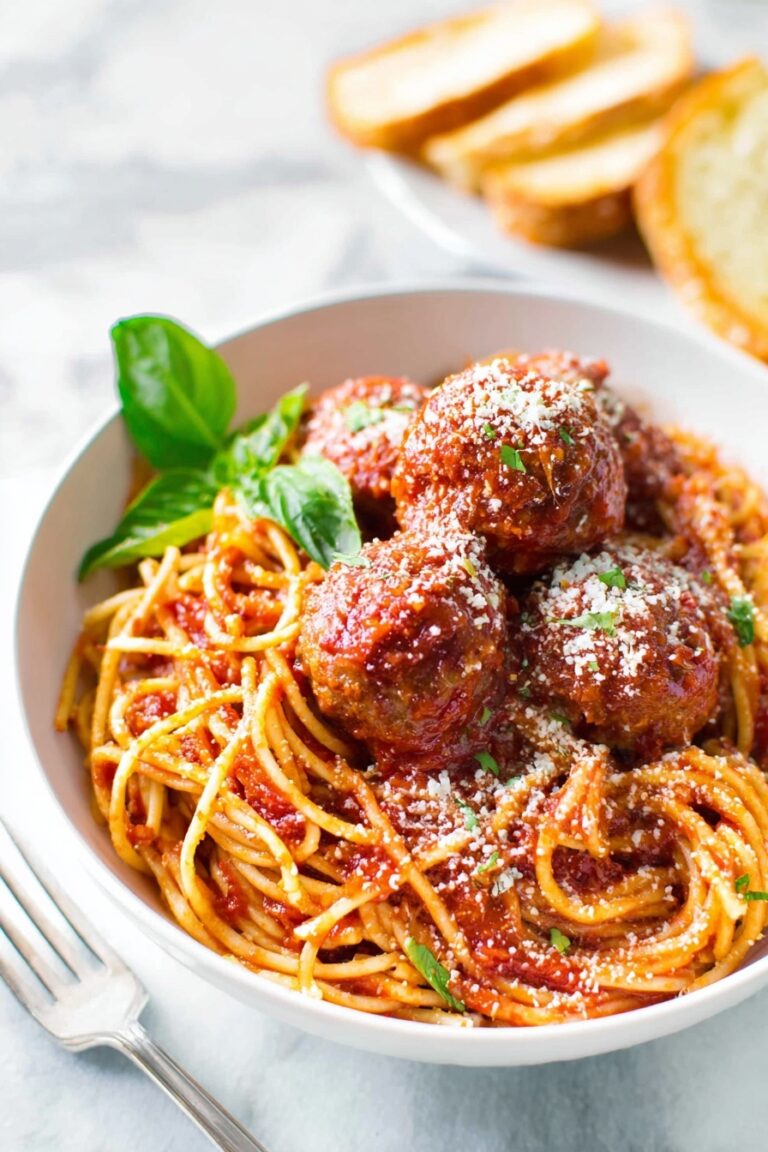 Easy Italian Spaghetti and Meatballs Recipe