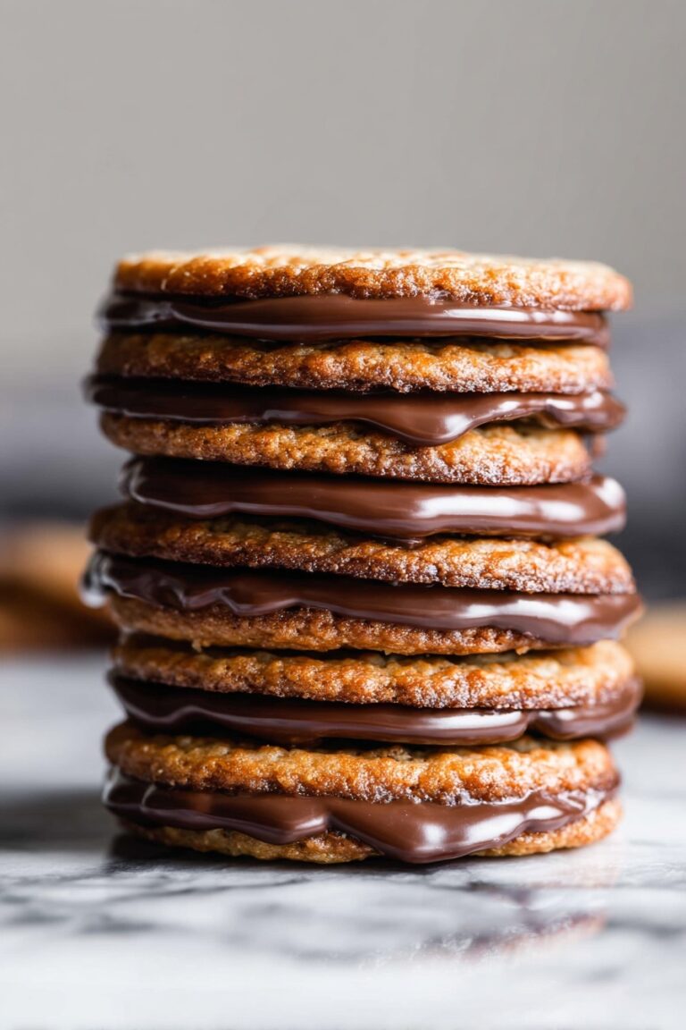 Almond Flour Lace Cookies with Nutella or Chocolate Recipe
