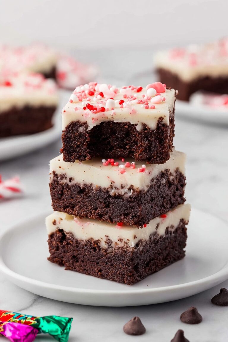 Peppermint Bark Brownies Recipe