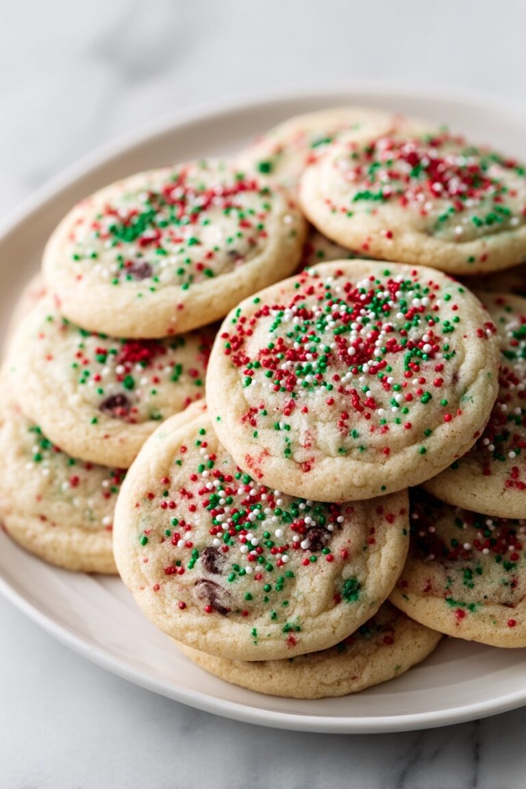No-Roll Christmas Sprinkle Cookies Recipe