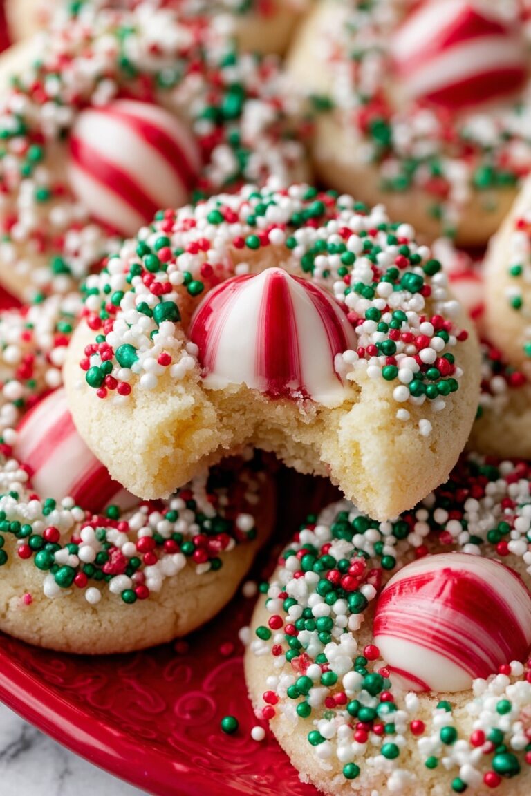 Peppermint Kiss Cookies Recipe