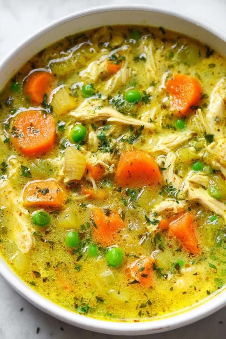 Turmeric Chicken Soup with Coconut Milk Recipe