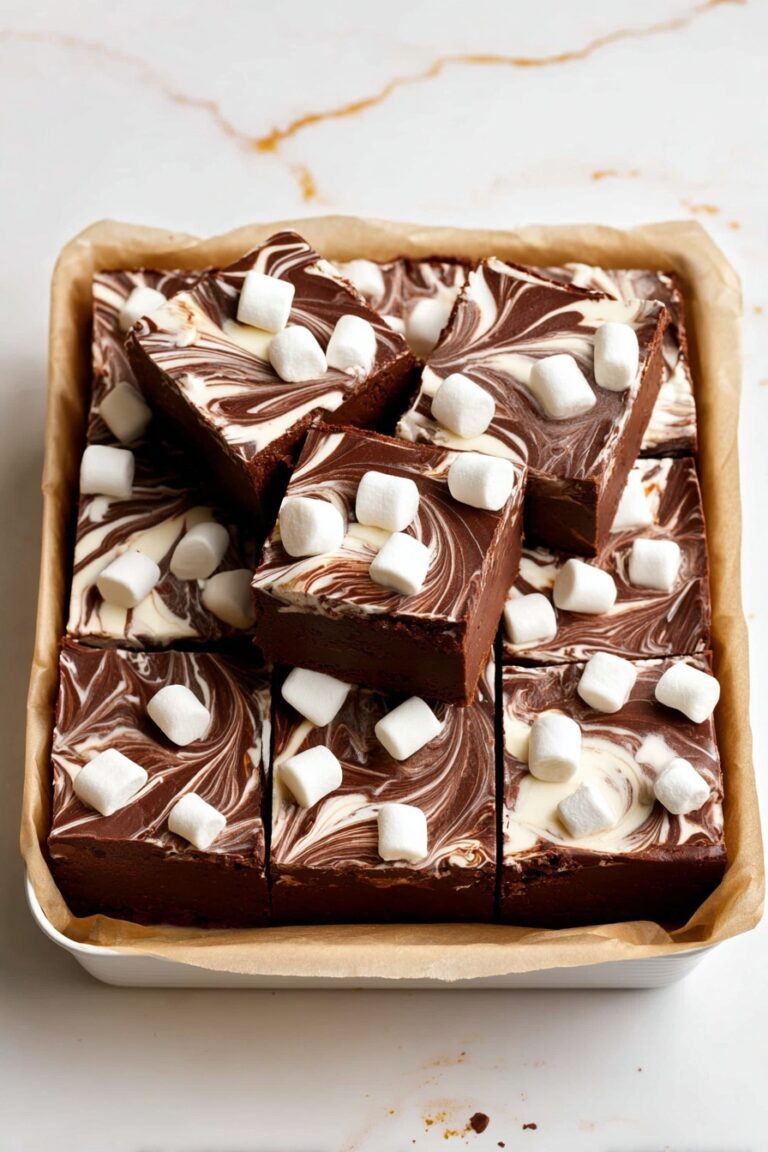 Marshmallow Swirl Chocolate Fudge Recipe