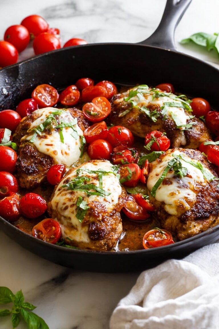 Balsamic Chicken with Tomato Mozzarella Recipe