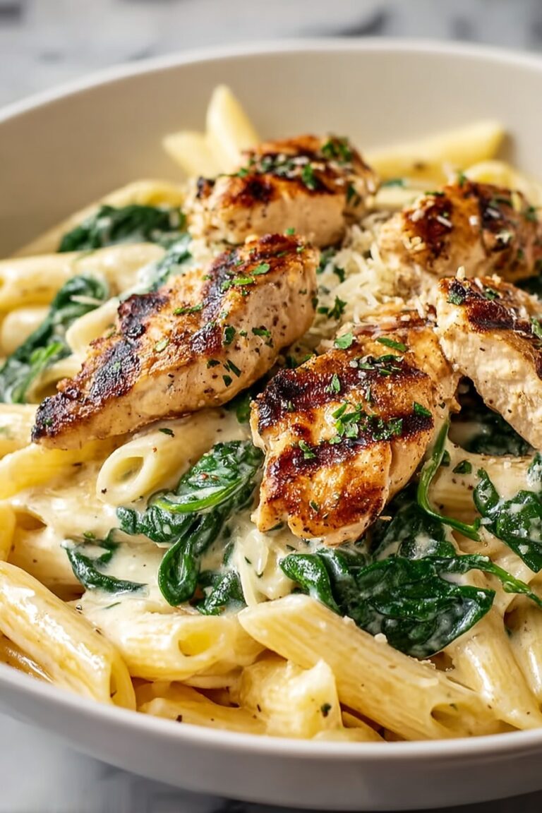 Healthy Garlic Parmesan Chicken Pasta Recipe
