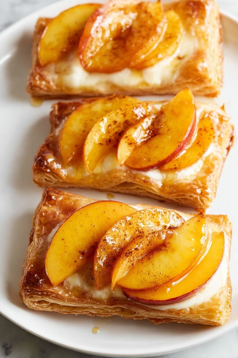 Mini Peach Cream Cheese Tarts Recipe