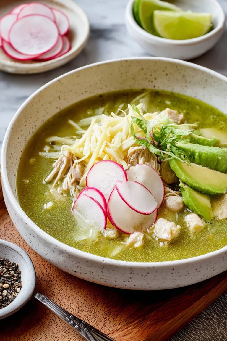 Chicken Pozole Verde Soup Recipe