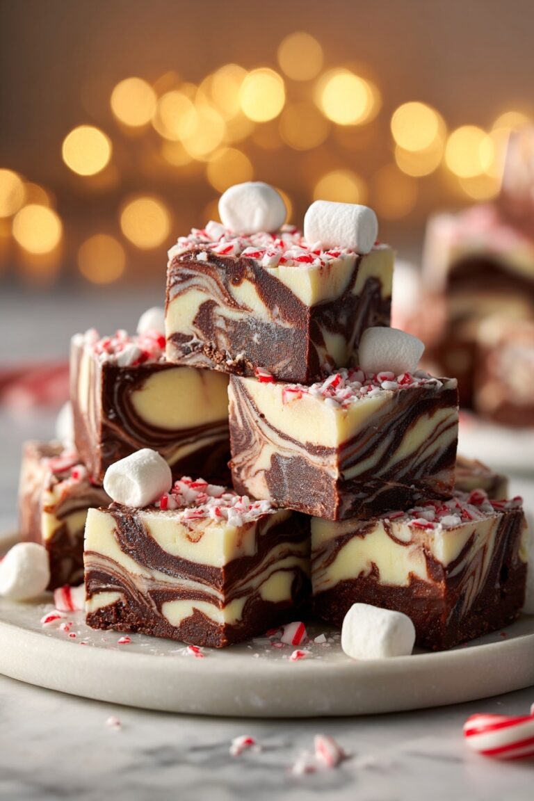 Peppermint Swirl Fudge Recipe