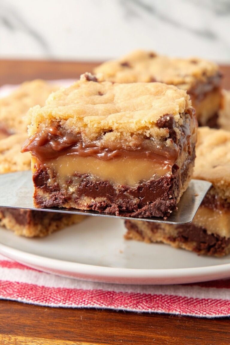 Chocolate Caramel Cookie Bars Recipe