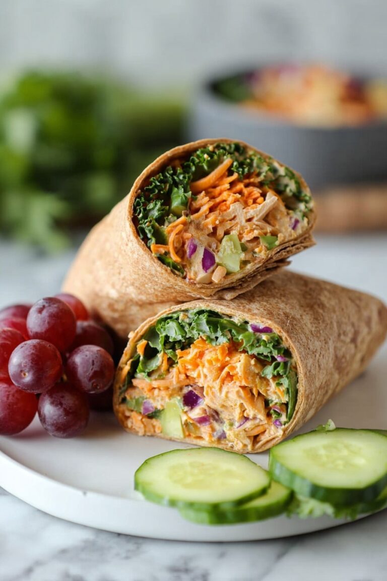 Grilled Chicken Wrap with BBQ and Coleslaw Recipe