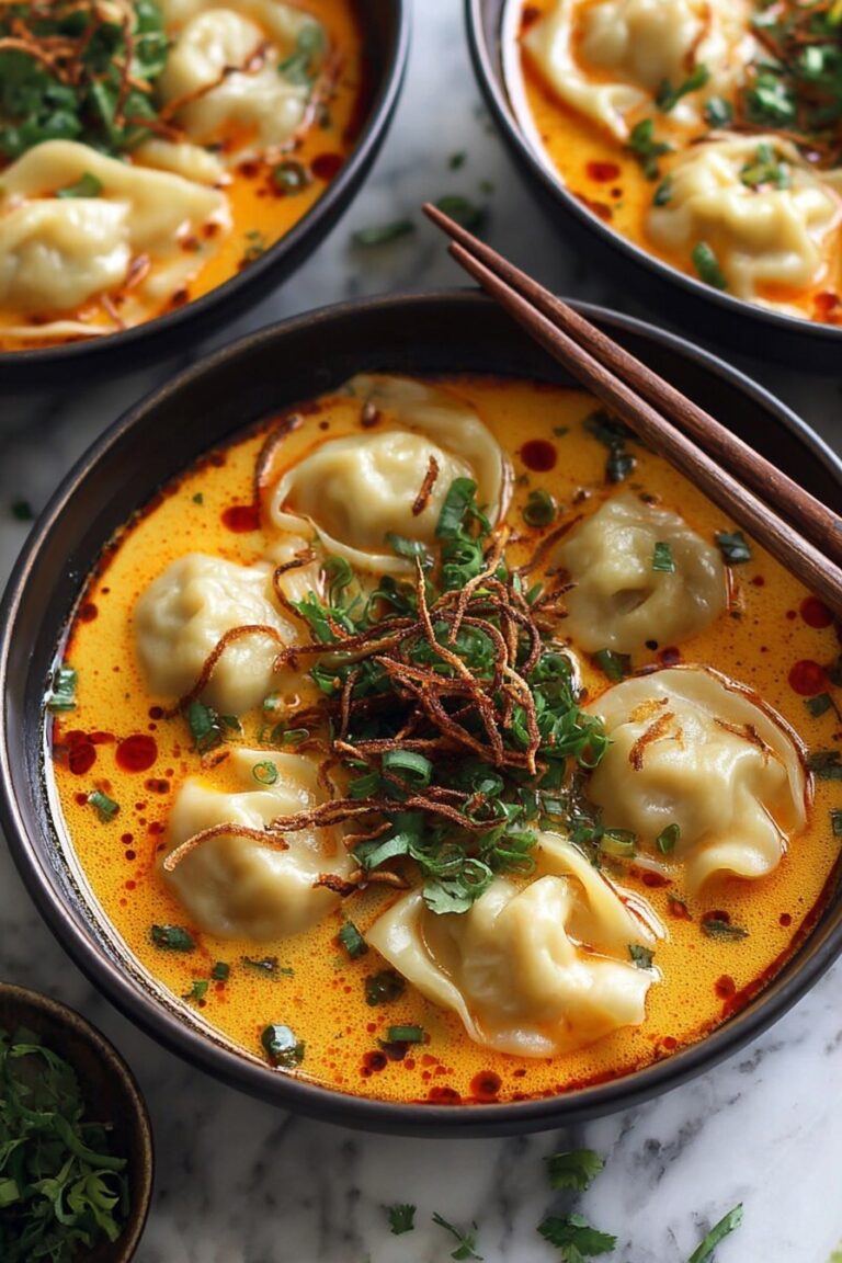 Coconut Curry Soup with Vegan Dumplings Recipe
