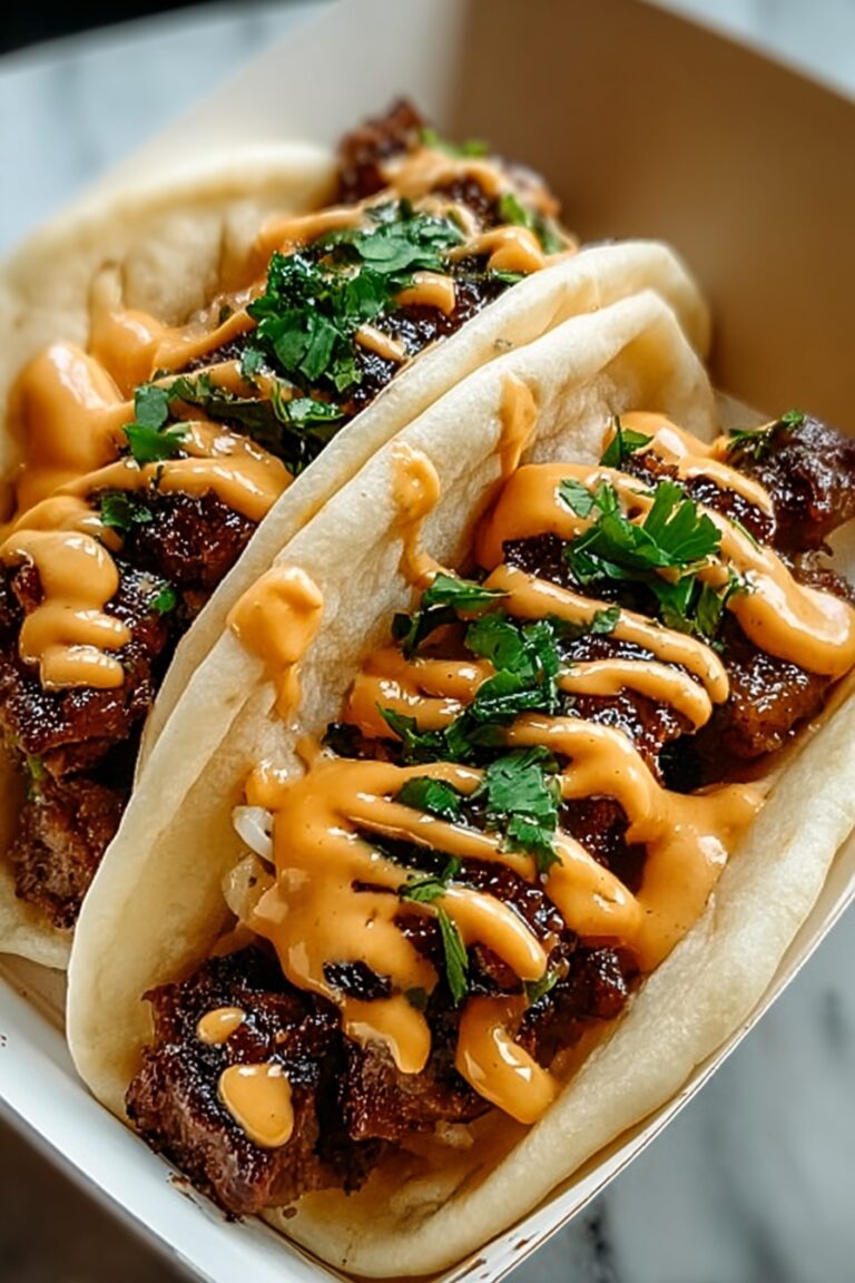 Garlic Honey BBQ Tacos Recipe