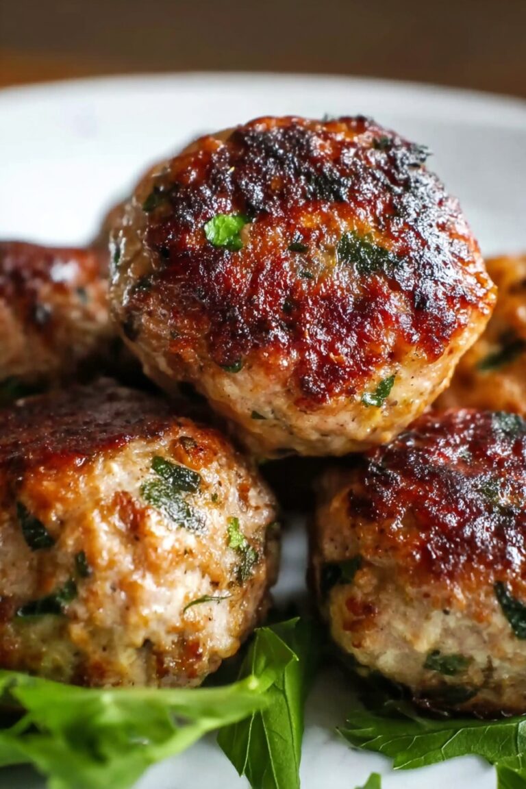 Spinach Garlic Meatballs Recipe