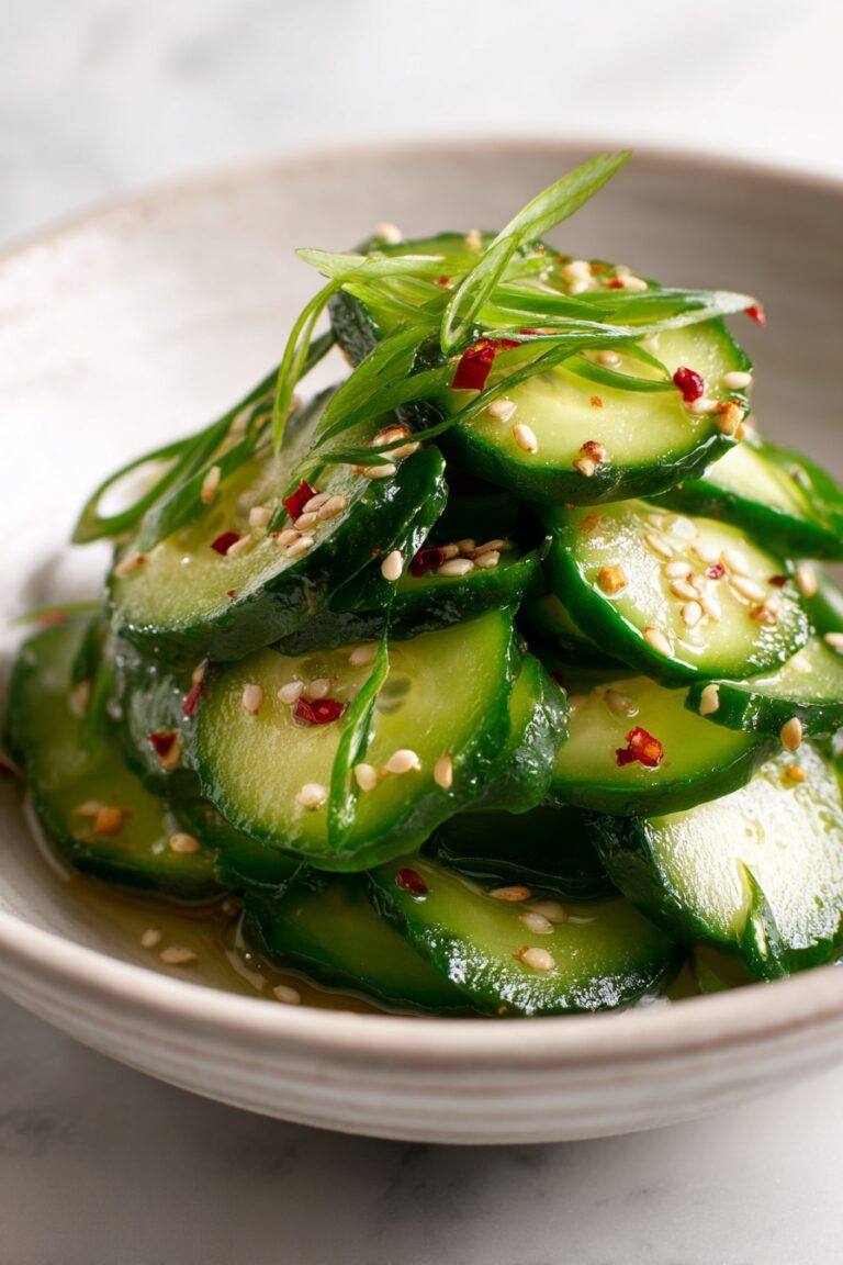 Spicy Cucumber Salad with Soy & Chili Recipe