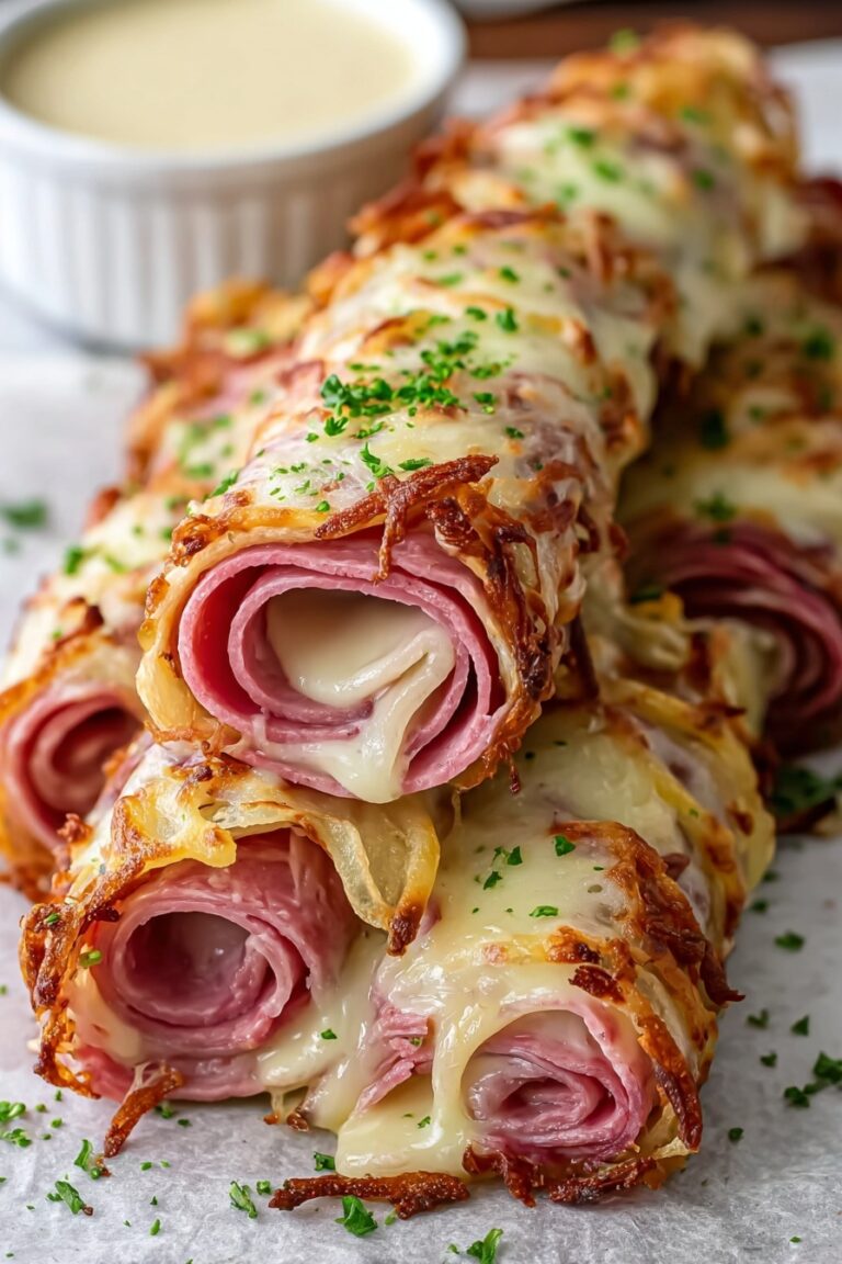 Keto Reuben Roll-Ups with Crispy Cheese Recipe